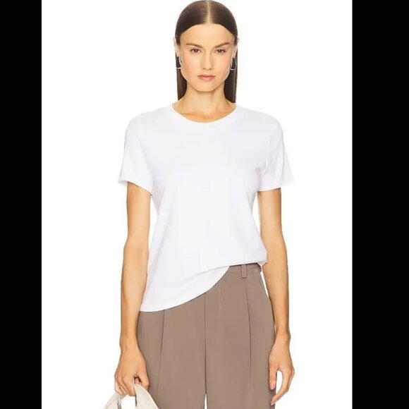 Enza Costa Supima Cotton Essential Short Sleeve Tee - Picture 1 of 12